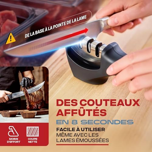 Affûteur 4 En 1 Professionnel Aiguiseur Couteaux Professionnel 4 En 1